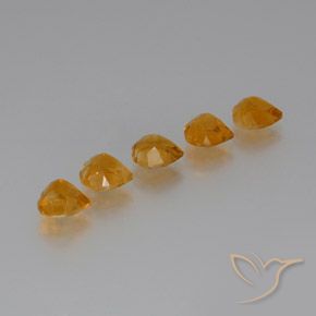 5.48克拉天然黄水晶，心形，VS
