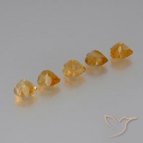 5.77克拉天然黄水晶，心形，VS