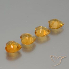 3.18克拉天然黄水晶，心形，VS