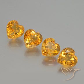 4.37克拉天然黄水晶，心形，VVS-VS