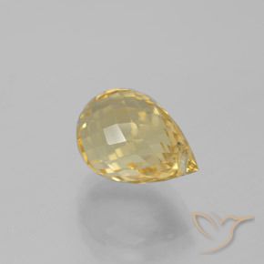 4.73克拉天然黄水晶，泪滴形，VVS