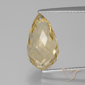 5.35ct 天然 黄金色 黄水晶, 泪滴形, VS