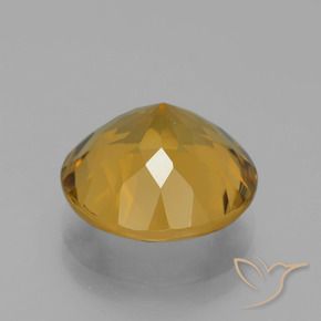 5.30克拉天然黄水晶，圆形的，VS