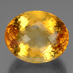 47.50克拉天然黄金色黄水晶，椭圆形切割，24.2×19.7毫米，VVS