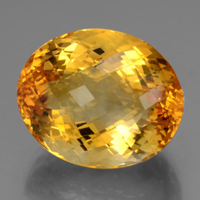 47.50克拉天然黄金色黄水晶，椭圆形切割，24.2×19.7毫米，VVS
