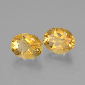 3.60天然金色黄水晶，椭圆形切割，9.1×7.3毫米，VVS-VS