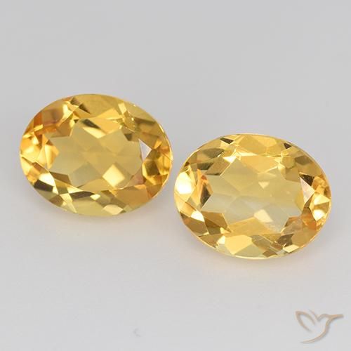 3.49克拉天然黄水晶，椭圆形，VVS-VS