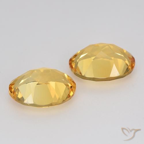 3.26克拉天然黄水晶，椭圆形，VVS-VS