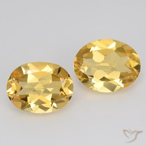 3.18ctw 天然 中金 黄水晶, 椭圆形, VVS-VS