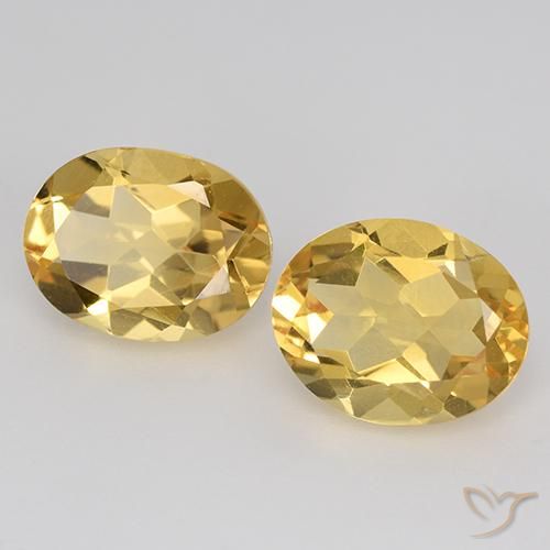 3.18克拉天然黄水晶，椭圆形，VVS-VS