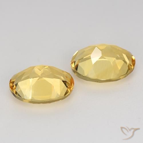3.18克拉天然黄水晶，椭圆形，VVS-VS
