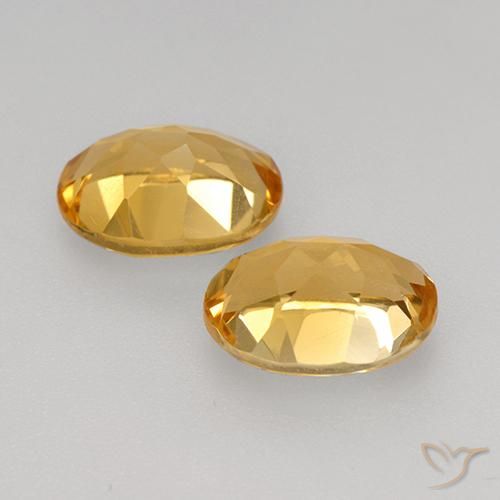 3.39克拉天然黄水晶，椭圆形，VVS-VS