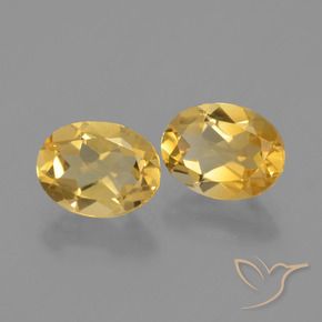 3.40克拉天然黄水晶，椭圆形，VVS-VS