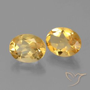 3.28克拉天然黄水晶，椭圆形，VVS-VS