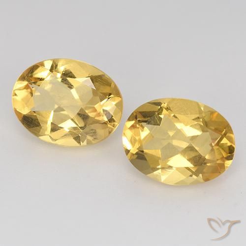 3.07克拉天然黄水晶，椭圆形，VVS-VS