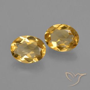2.53克拉天然黄水晶，椭圆形，VS