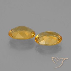2.53克拉天然黄水晶，椭圆形，VS