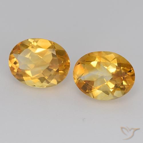 3.02克拉天然黄水晶，椭圆形，VS