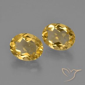 2.80克拉天然黄水晶，椭圆形，VVS-VS