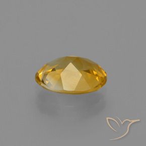 1.40克拉天然金色黄水晶，椭圆形切割，8.9×7毫米，VVS-VS