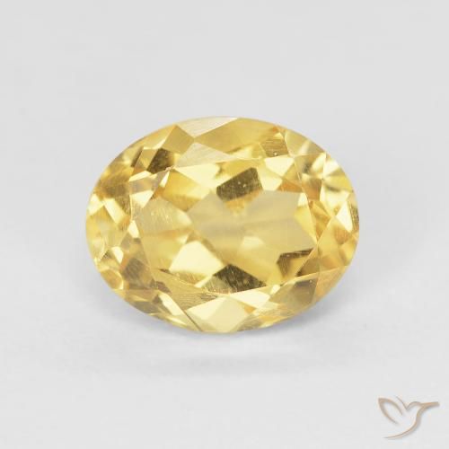 2.12ct 天然 黄金色 黄水晶, 椭圆形, VVS-VS
