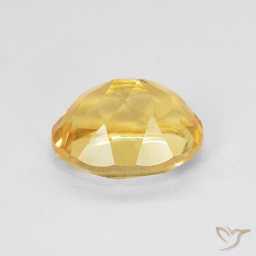 2.12克拉天然黄水晶，椭圆形，VVS-VS