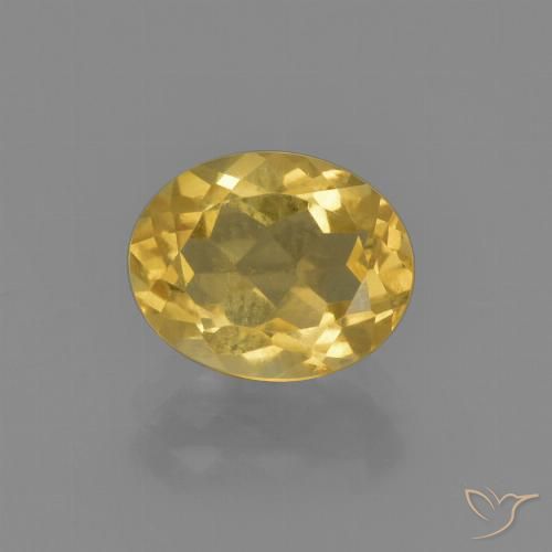 1.89ct 天然 金橙色 黄水晶, 椭圆形, VVS-VS