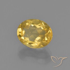 1.89克拉天然黄水晶，椭圆形，VVS-VS