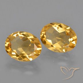 3.40克拉天然黄水晶，椭圆形，VVS-VS