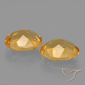 3.40克拉天然黄水晶，椭圆形，VVS-VS