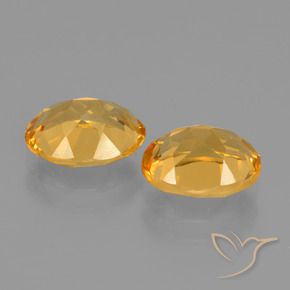 3.14克拉天然黄水晶，椭圆形，VVS-VS