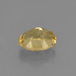 1.72克拉天然金色黄水晶，椭圆形切割，9×7毫米，VS