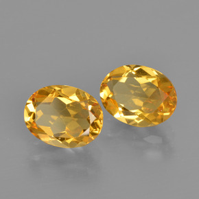 3.36天然金色黄水晶，椭圆形切割，9×6.9毫米，VVS-VS