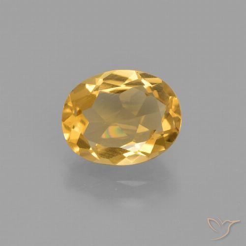1.45ct 天然 金色 黄水晶, 椭圆形, VS