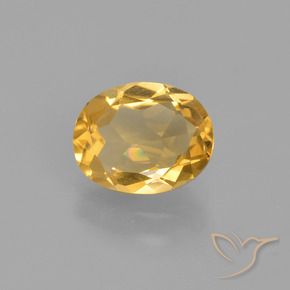 1.45克拉天然黄水晶，椭圆形，VS