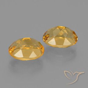 3.69天然金色黄水晶，椭圆形切割，9×6.9毫米，VVS-VS