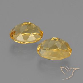3.95克拉天然黄水晶，椭圆形，VVS-VS