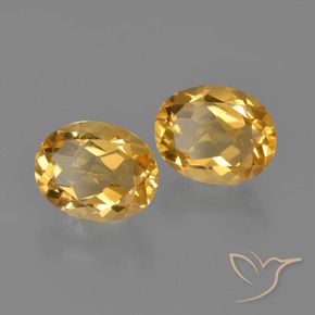 3.40克拉天然黄水晶，椭圆形，VS