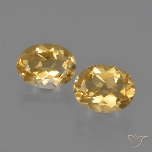 3.41ctw 天然 橙金 黄水晶, 椭圆形, VVS-VS