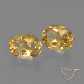 3.41克拉天然黄水晶，椭圆形，VVS-VS
