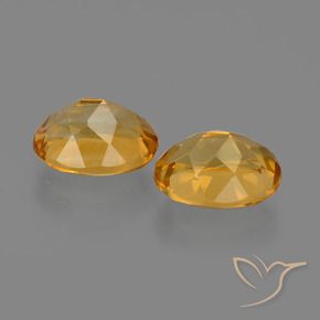 3.64天然金色黄水晶，椭圆形切割，9×7.1毫米，VVS-VS