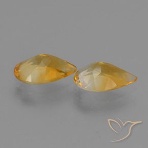 1.90克拉天然黄水晶，梨形，VVS
