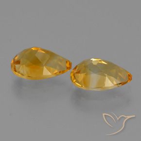 2.37克拉天然黄水晶，梨形，VVS-VS