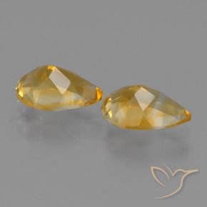 2.27克拉天然黄水晶，梨形，VS