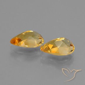 2.23克拉天然黄水晶，梨形，VVS