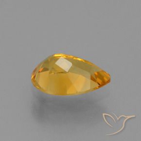 1.17克拉天然黄水晶，梨形，VS