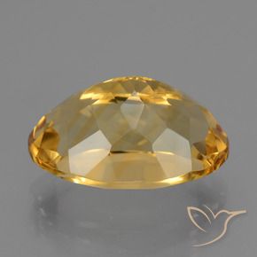7.09克拉天然黄水晶，椭圆形，VVS