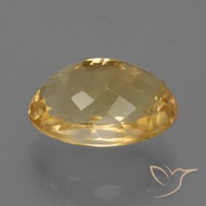 7.95克拉天然黄水晶，椭圆形，VVS