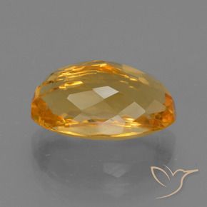 6.11克拉天然黄水晶，椭圆形，VVS