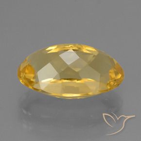 6.41克拉天然黄水晶，椭圆形，VVS